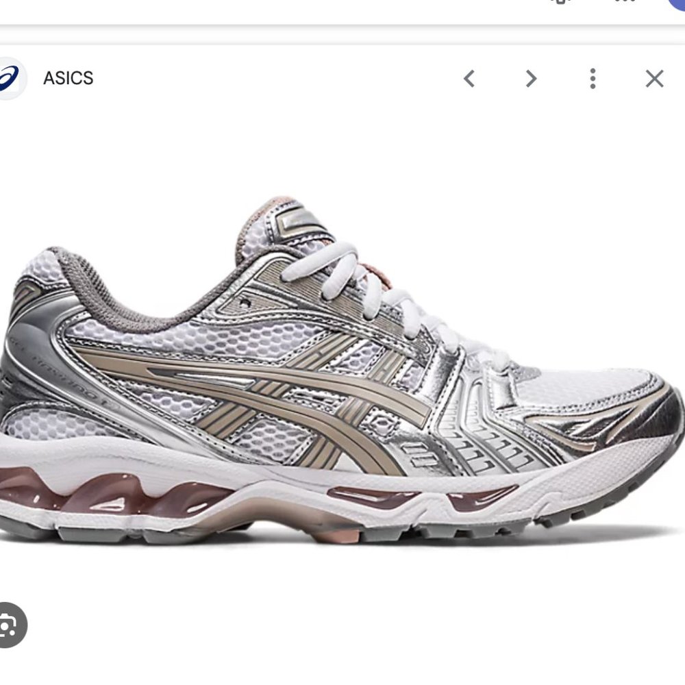 ASICS Gel Kayano (White/Thunder Blue, US W9)